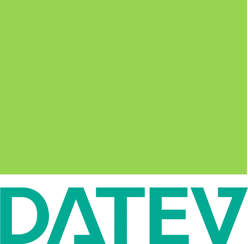 Grünes DATEV Logo.
