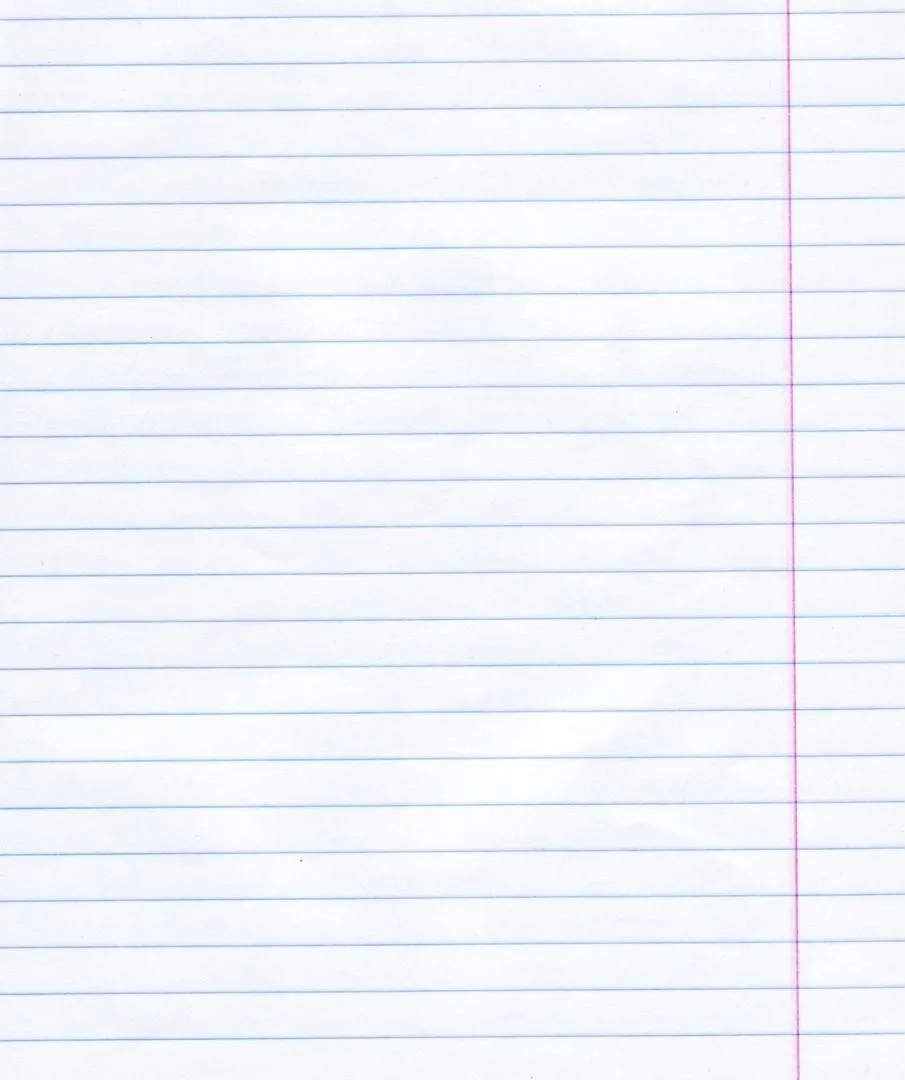 Liniertes Blockblatt mit Rand.