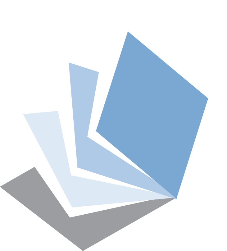 Bildmarke des Logos der Busche Hendler Partnerschaft, bestehend aus Rechtecken in Grau und Blautönen.